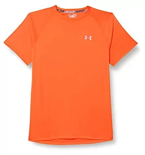 Koszulki męskie - Under Armour HeatGear Run Short Sleeve Tee Orange 1289681-296 - grafika 1