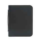 Teczki i aktówki - Aktówka biznesowa teczka na dokumenty czarna z rączką kalkulatorem - miniaturka - grafika 1