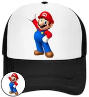 Czapki i chusty sportowe męskie - CZAPKA Z DASZKIEM SUPER MARIO BROS DLA DZIECI LATO CZARNA BEJSBOLÓWKA - miniaturka - grafika 1