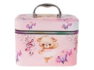 Kosmetyczki, organizery i kuferki - Adar Kuferek M z lusterkiem na zamek 21x14x11,5cm - miniaturka - grafika 1