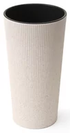 Donice - LAMELA Doniczka LILIA ECO JUMPER 19 cm wysokość 36,4 cm biała - miniaturka - grafika 1