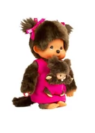 Maskotki i pluszaki - Monchhichi - Pluszowa małpka Mama, 20cm - miniaturka - grafika 1