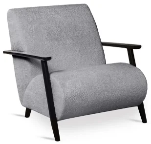 Jasnoszary fotel wypoczynkowy lisek E4-B80 - Fotele Jasnoszary fotel wypoczynkowy lisek E4-B80 - Fotele - miniaturka - grafika 1