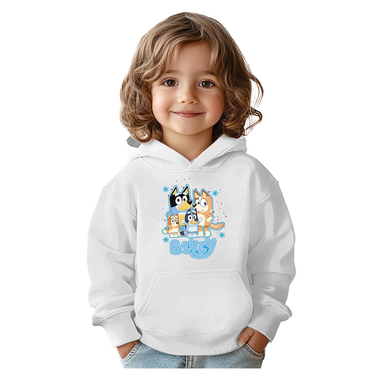 BLUZA DZIECIĘCA BLUEY BLUE 122-128 CHŁOPIĘCA DZIEWCZĘCA PREZENT