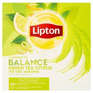 Lipton Zielona herbata Classic Green Tea Citrus 100 kopert - Herbata - miniaturka - grafika 2