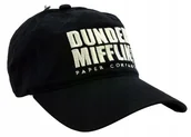 Czapki i chusty sportowe męskie - Czapka z daszkiem męska Biuro THE OFFICE DUNDER MIFFLIN 56-60cm Haft Czarna - miniaturka - grafika 1