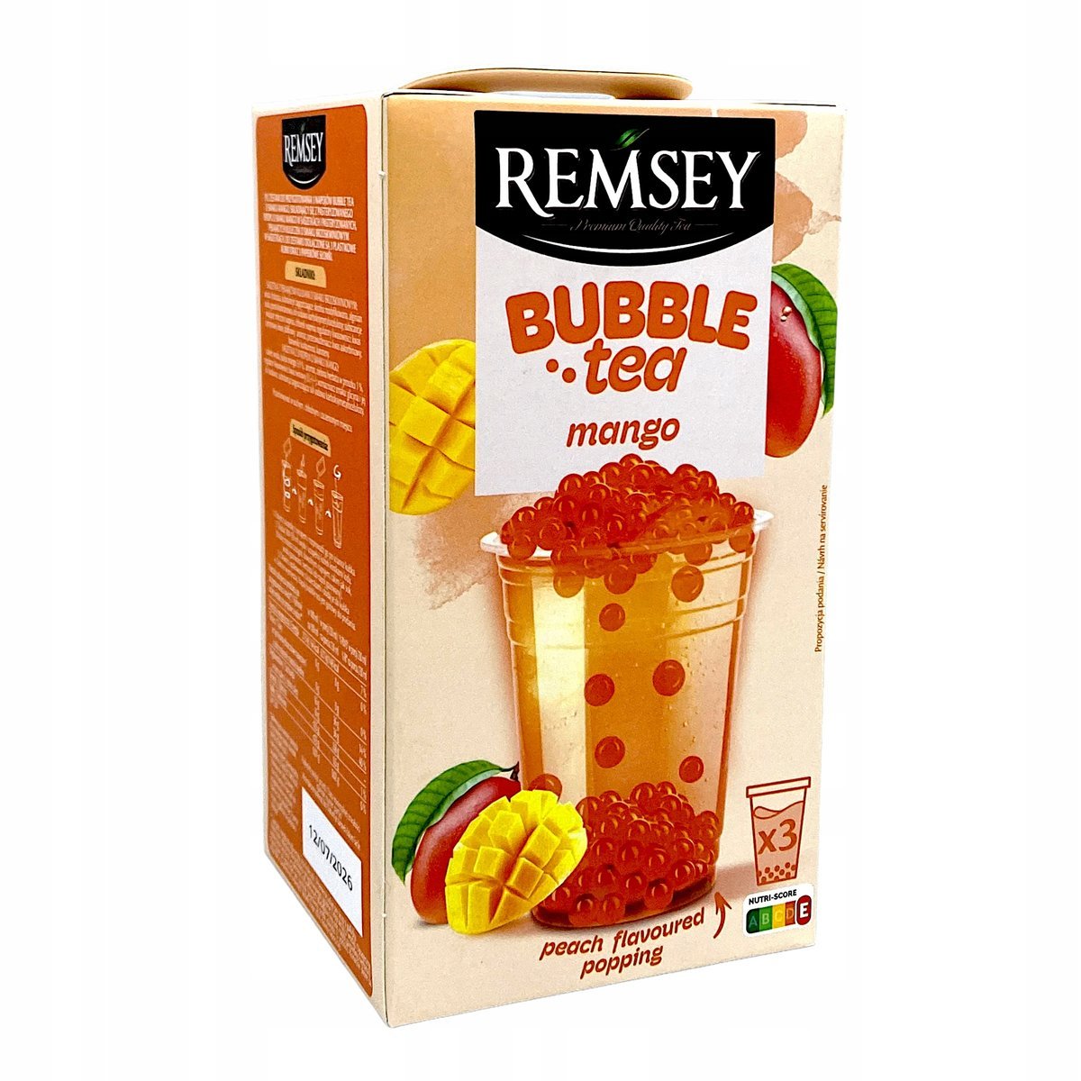 Remsey Zestaw DIY Bubble Tea Mango + kuleczki Peach 240g