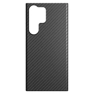 Etui i futerały do telefonów - Black Rock - Etui z włókna węglowego, ultra cienkie, pasuje do Samsung Galaxy S23 Ultra | aramidowe etui na telefon komórkowy, Fiber Cover, bezprzewodowe ładowanie (czarne) - miniaturka - grafika 1