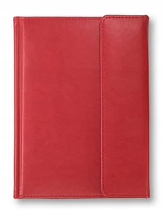 Notes książkowy zapinany B5 CZERWONY Dubaj prezent notatnik elegancki - Planery - miniaturka - grafika 1