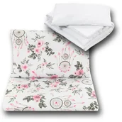 Pościel dla dzieci - POŚCIEL 135x100 DO ŁÓŻECZKA 140x70 POSZEWKI Z WYPEŁNIENIEM - Łapacze snów z różą - miniaturka - grafika 1
