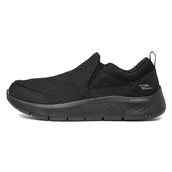 Buty trekkingowe męskie - Skechers Męskie buty trekkingowe Gowalk Flex-Athletic Slip-on Casual Loafer z chłodzoną powietrzem piankowe trampki, Czarny, 42.5 EU - miniaturka - grafika 1