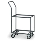 Wózki magazynowe - B2B Partner Wózki do skrzynek bez dna, 2 piętra 3568 - miniaturka - grafika 1