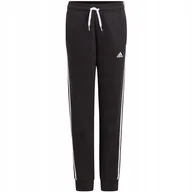 Spodnie męskie - Spodnie dla dzieci adidas Essentials 3 Stripes Pant czarne GQ8897-116cm - miniaturka - grafika 1