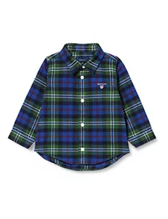 GANT Baby-Jungen D1. Check Shirt koszula, Forest Green, 80 - Bluzki dla niemowląt - miniaturka - grafika 1