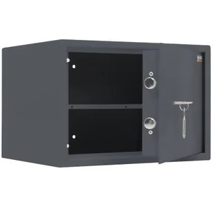 Sejf biurowy VALBERG Arsenał 30 certyfikat klasa S1 z zamkiem kluczowym kolor grafitowy RAL 7024 - Sejfy i kasy pancerne - miniaturka - grafika 1