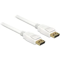Kable komputerowe i do monitorów - Kabel Displayport M/M 20 Pin V1.2 2M 4K Biały Delo - miniaturka - grafika 1