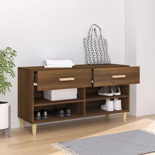 Lumarko Szafka na buty, brązowy dąb, 102x35x55 cm - Szafki na buty - miniaturka - grafika 4
