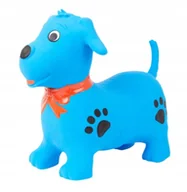 Piłki dla dzieci - SKOCZEK GUMOWY SKACZĄCE ZWIERZĘ NIEBIESKI PIESEK DLA DZIECI 59x23x52 cm - miniaturka - grafika 1