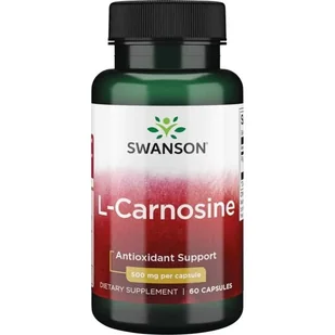 SWANSON Health Products L-Karnozyna 500 mg 60 kaps - Odchudzanie i oczyszczanie - miniaturka - grafika 1
