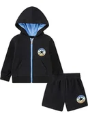 Bluzy i sweterki niemowlęce - Converse 2-częściowy zestaw w kolorze czarnym - miniaturka - grafika 1