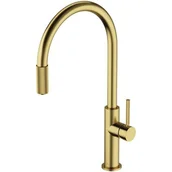 Baterie umywalkowe - Omnires Switch bateria kuchenna z zestawem filtrującym mosiądz szczotkowany SW9057-FD1BSB | - miniaturka - grafika 1