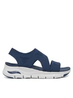 Sandały damskie - Skechers Sandały Arch Fit-Brightest Day 119458/NVY Granatowy - miniaturka - grafika 1