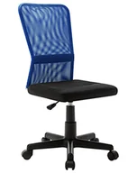 Fotele i krzesła biurowe - Obrotowe czarno-niebieskie biurowe krzesło T2-S38 - miniaturka - grafika 1