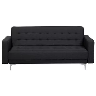 Beliani Sofa rozkładana grafitowa ABERDEEN - Sofy i kanapy - miniaturka - grafika 1