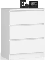 Komody - Fabryka Mebli Akord KOMODA K 60 cm 3 SZUFLADY BIAŁA - miniaturka - grafika 1