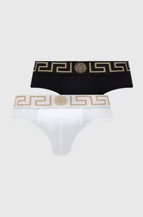 Versace slipy 2-pack męskie kolor czarny - Majtki męskie - miniaturka - grafika 1