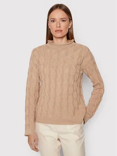 United Colors Of Benetton Sweter 1335D2467 Brązowy Regular Fit - Swetry damskie - miniaturka - grafika 1