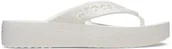Klapki i japonki damskie - Crocs Klapki damskie Baya Platform, biały, 42/43 EU - miniaturka - grafika 1