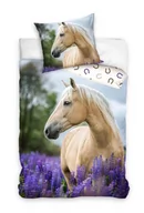 Pościel - Komplet pościeli bawełnianej, wzór koń, 140x200 cm, 70x90 cm - miniaturka - grafika 1