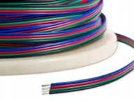 Taśmy LED - Przewód 4 Żyłowy Pin Do Taśm Led Rgb 1m kolorowy - miniaturka - grafika 1