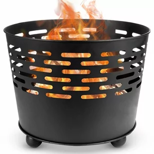 Palenisko ogrodowe metalowe czarne 45 cm kod: O-489150 - Paleniska ogrodowe - miniaturka - grafika 1