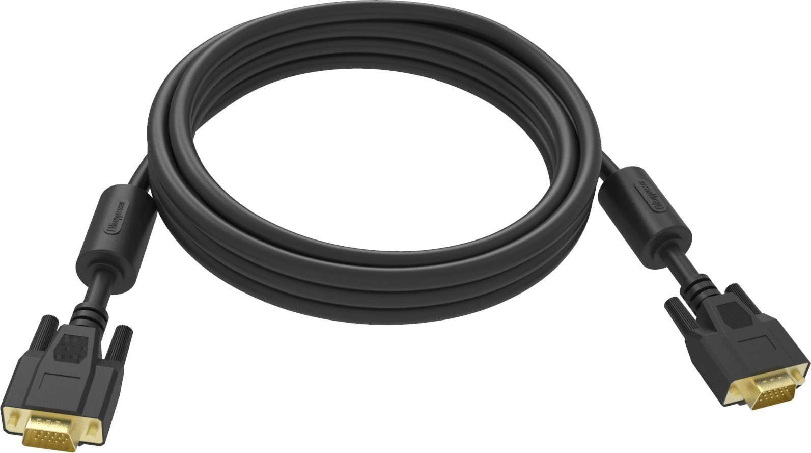 Kabel Vision VISION Professional installationstaugliches VGA-Verbindungskabel - 30 JAHRE GARANTIE - Vergoldete Anschlusse - Ferritkerne an beiden Enden - VGA M zu VGA M - Aussendurchmesser 8,0 mm - 28 AWG - 10 m - Schwarz