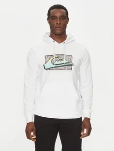 Quiksilver Bluza EQYFT05094 Biały Regular Fit - Bluzy męskie - miniaturka - grafika 1