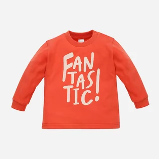 Bluzki dla chłopców - T-shirt z długim rękawem dla dzieci Pinokio Orange Flip T-shirt Longsleeve 110 cm Orange (5901033307300) - grafika 1