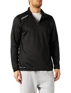 Bluzy męskie - Uhlsport Męska bluza Essential 1/4 Zip, czarno-biała, XXL 100517101 - miniaturka - grafika 1