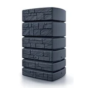 Zbiorniki na deszczówkę - PROSPERPLAST Zbiornik na deszczówkę Tower stone 500 l IDTST500 antracytowy Prosperplast - miniaturka - grafika 1