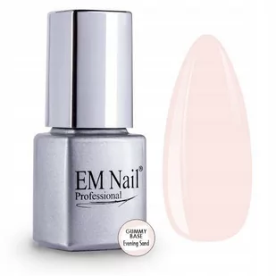 EM Nail, Baza, Gummy Base Evening Sand, 6ml - Utwardzacze do paznokci - miniaturka - grafika 1