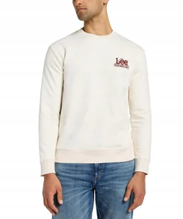 Bluza Lee SEASONAL CREW SWS 112358046 Ecru L - Bluzy męskie - miniaturka - grafika 1