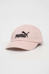 Czapki dla dzieci - Puma czapka z daszkiem bawełniana dziecięca kolor różowy z aplikacją - grafika 1