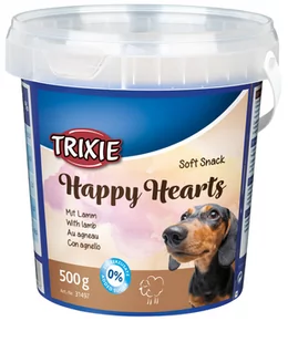 Trixie MIĘKKIE PRZEKĄSKI DLA PSA Happy Hearts 500g - Suplementy i witaminy dla psów - miniaturka - grafika 1