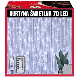 Kurtyna Świetlna Lampki 300Led Pilot Girlanda 3X3M - Oświetlenie świąteczne - miniaturka - grafika 1