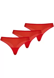 Teyli Damskie stringi tanga z siatki 3-pak czerwone XL, czerwony - Majtki damskie - miniaturka - grafika 1