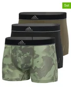 Majtki męskie - adidas Bokserki (3 pary) w kolorze czarno-zielono-oliwkowym - miniaturka - grafika 1