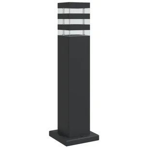 vidaXL Zewnętrzna lampa stojąca, czarna, 50 cm, aluminium - Lampy ogrodowe - miniaturka - grafika 1