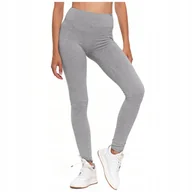 Legginsy - Legginsy damskie klasyczne J.SZARE wysoki stan elastyczne sportowe S/M - miniaturka - grafika 1