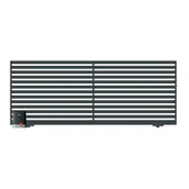 Ogrodzenia - Polbram Brama przesuwna bez przeciwwagi z automatem Lara lewa - miniaturka - grafika 1